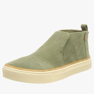 TOMS Paxton Vetiver Grey Suede Slip On Shoes Size 8.5